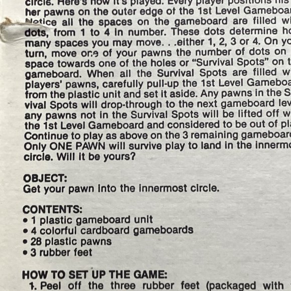 Complete Vintage MILTON BRADLEY INNER CIRCLE SURVIVAL GAME Strategy Board Game - Picture 4 of 10